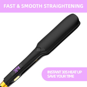 Flat iron Professional up to 480F hair straightener titanium